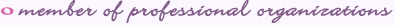 Professional Memberships